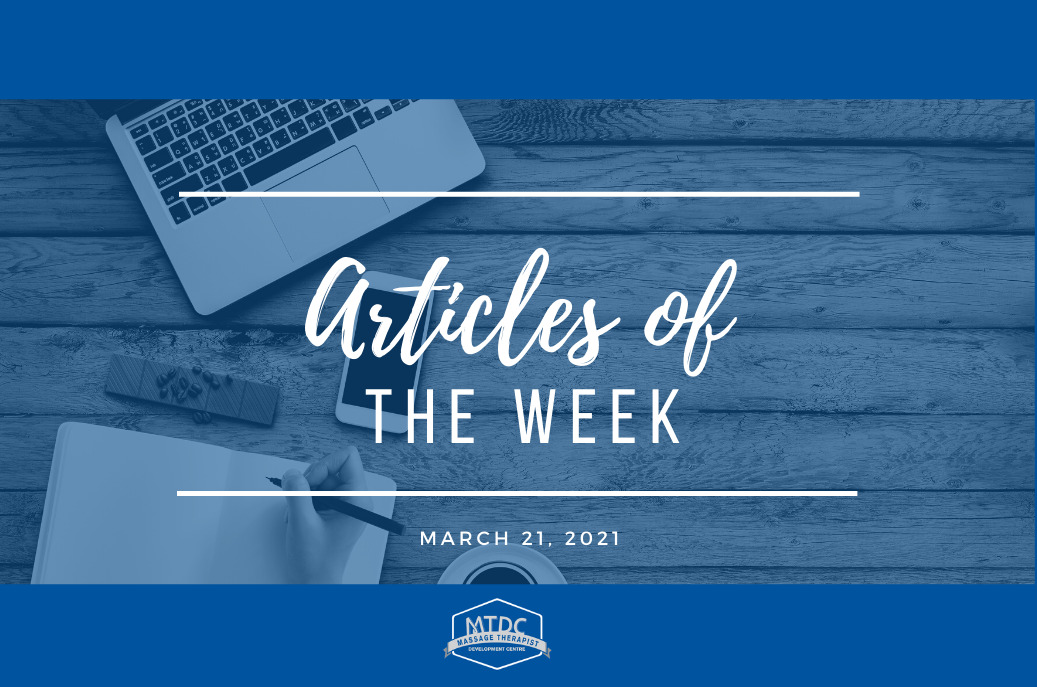 Best manual therapy articles of the week for March 21, 2021