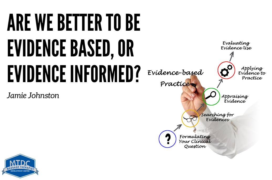 Are we better to be evidence baed
